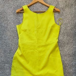 Bright J. Crew scalloped a-line dress - size 8